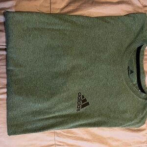 adidas Heather Green Short Sleeve Tee